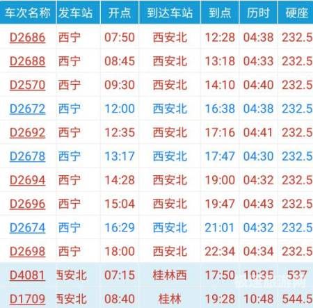 长春到桂林火车票价（长春到桂林火车票价格查询）